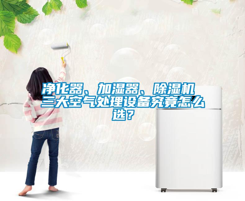 凈化器、加濕器、除濕機 三大空氣處理設備究竟怎么選？
