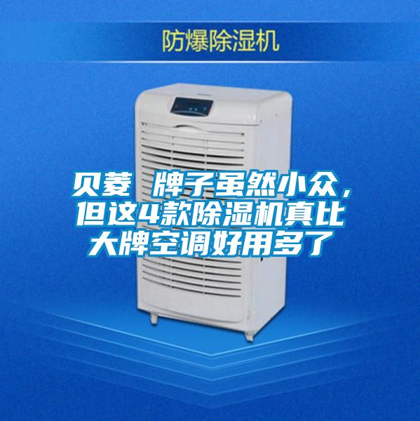 貝菱 牌子雖然小眾，但這4款除濕機真比大牌空調好用多了