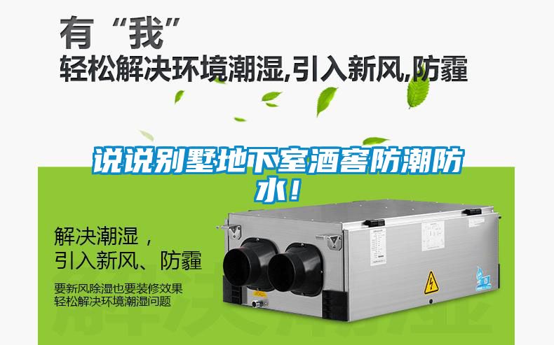 說說別墅地下室酒窖防潮防水！