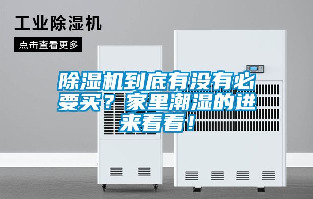 除濕機(jī)到底有沒(méi)有必要買(mǎi)？家里潮濕的進(jìn)來(lái)看看！