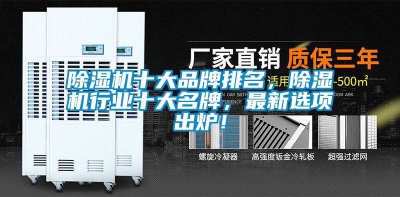 除濕機十大品牌排名，除濕機行業(yè)十大名牌，最新選項出爐！